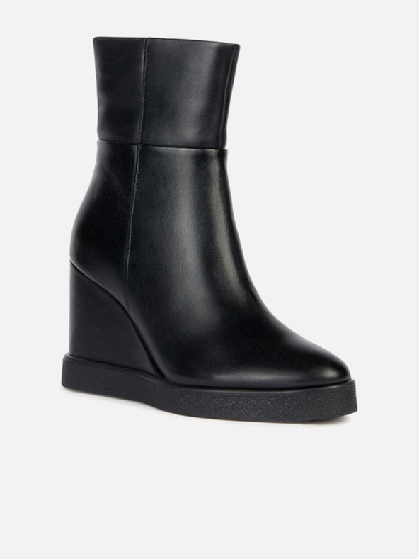 Geox Schwarze Damen Geox Elidea Keilstiefeletten