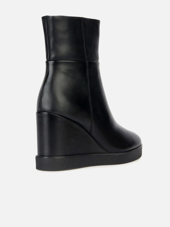 Geox Schwarze Damen Geox Elidea Keilstiefeletten