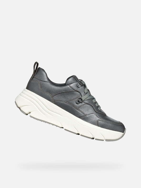 Geox Dunkelgrau Damen Geox Diamanta Turnschuhe
