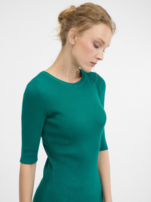 Orsay Grünes kurzes Damenkleid ORSAY