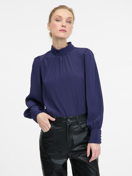 Orsay Dunkelblaue Damen Bluse ORSAY