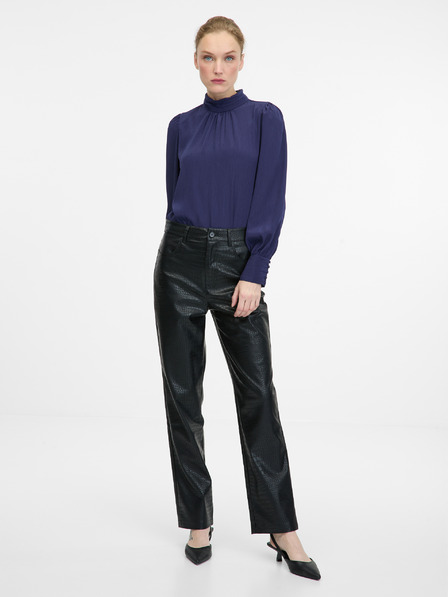 Orsay Dunkelblaue Damen Bluse ORSAY