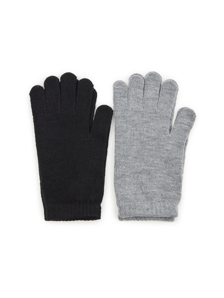 Orsay Schwarze und graue Damenhandschuhe, 2er-Set ORSAY