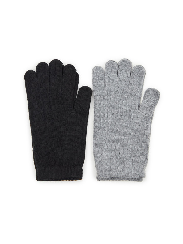 Orsay Schwarze und graue Damenhandschuhe, 2er-Set ORSAY