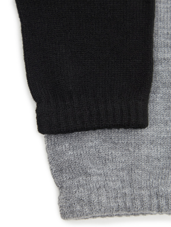 Orsay Schwarze und graue Damenhandschuhe, 2er-Set ORSAY