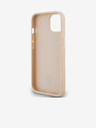 DKNY PU-Leder Karomuster und Streifen Rückwand für iPhone 13 Pink DKNY