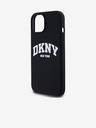 DKNY Liquid Silicone Arch Logo MagSafe Back Cover für iPhone 14 Schwarz DKNY