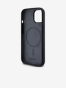 DKNY Liquid Silicone Arch Logo MagSafe Back Cover für iPhone 14 Schwarz DKNY