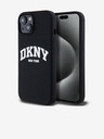 DKNY Liquid Silicone Arch Logo MagSafe Back Cover für iPhone 15 Schwarz DKNY