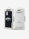 DKNY Liquid Silicone Arch Logo MagSafe Back Cover für iPhone 15 Schwarz DKNY