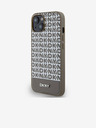 DKNY Rückseite aus PU-Leder mit Karomuster und Streifen für iPhone 13 Braun DKNY