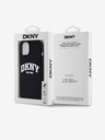 DKNY Liquid Silicone Arch Logo MagSafe Back Cover für iPhone 13 Schwarz DKNY