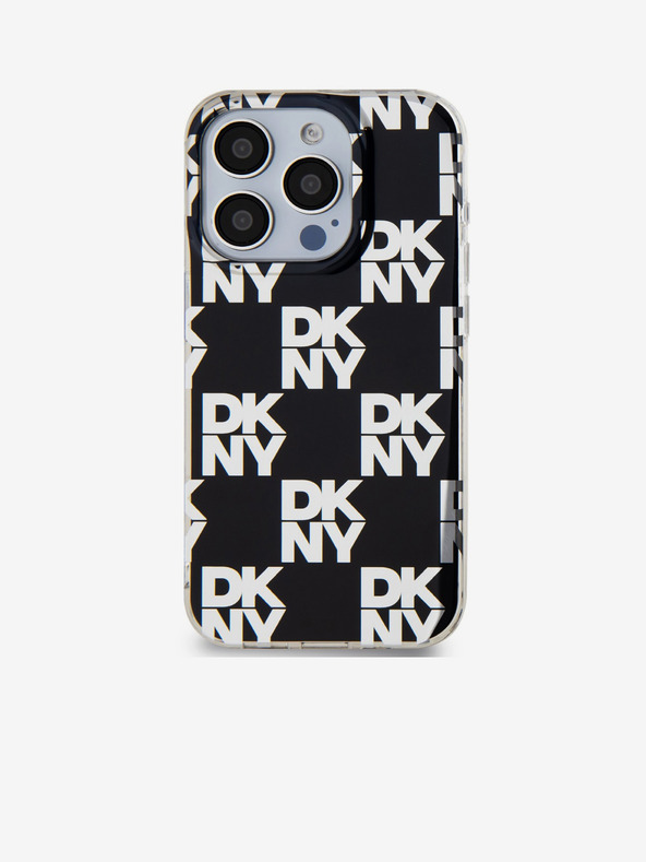 DKNY PC/TPU-Rückseite mit Karomuster für iPhone 15 Pro Schwarz DKNY