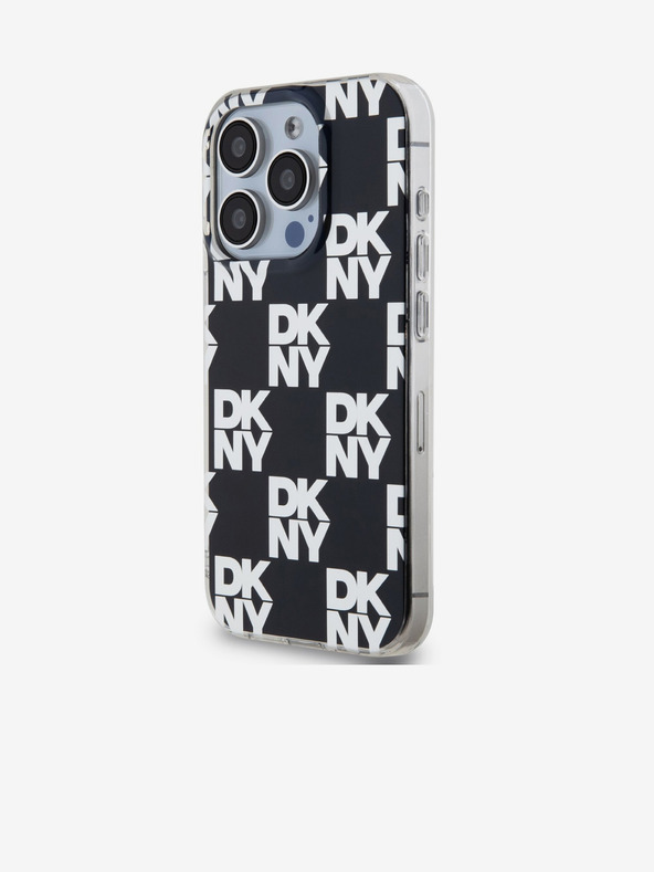 DKNY PC/TPU-Rückseite mit Karomuster für iPhone 15 Pro Schwarz DKNY