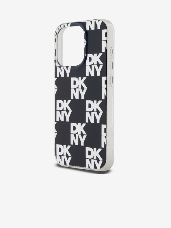 DKNY PC/TPU-Rückseite mit Karomuster für iPhone 15 Pro Schwarz DKNY