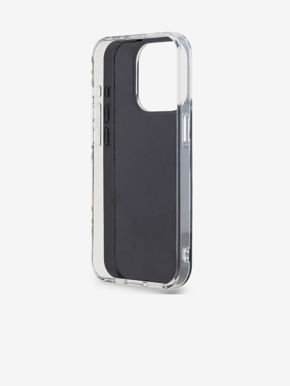 DKNY PC/TPU-Rückseite mit Karomuster für iPhone 15 Pro Schwarz DKNY