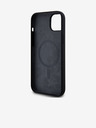 DKNY Liquid Silicone Arch Logo MagSafe Back Cover für iPhone 15 Plus Schwarz DKNY