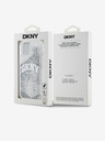 DKNY Liquid Glitter Arch Logo Back Cover für iPhone 14 Transparent DKNY