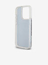 DKNY Liquid Glitter Arch Logo Back Cover für iPhone 15 Pro Schwarz DKNY