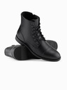 Ombre Clothing Herren Öko-Lederstiefel mit isoliertem hohem Schaft Ombre Clothing