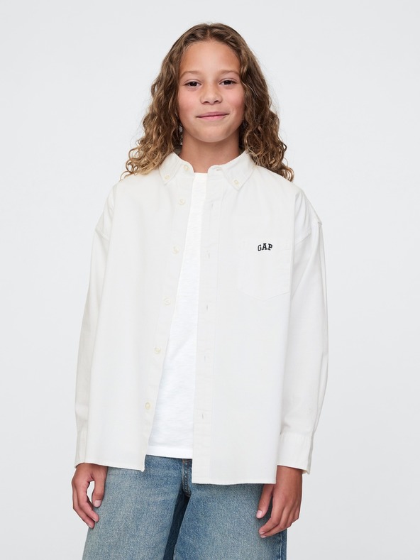 GAP Jungen-Oversize-Oxford-Hemd GAP