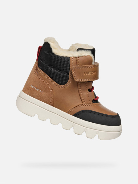 Geox Braun Jungen Winterstiefel Geox Willaboo B Ab
