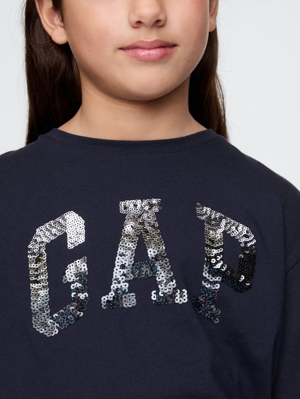 GAP Kinder T-Shirt Pailletten Logo GAP