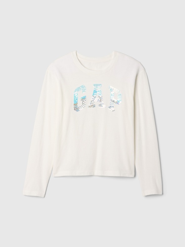GAP Kinder T-Shirt Pailletten Logo GAP
