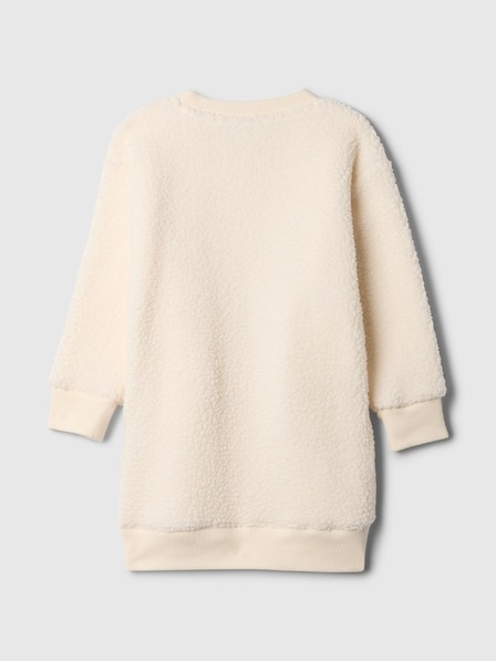 GAP Baby Sherpa Sweatkleid mit Logo GAP
