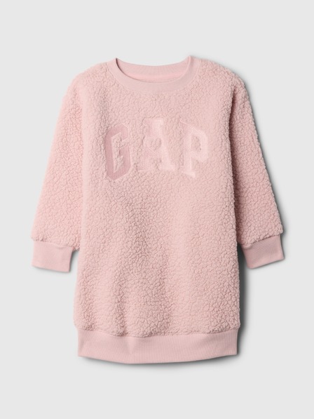 GAP Baby Sherpa Sweatkleid mit Logo