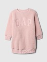 GAP Baby Sherpa Sweatkleid mit Logo GAP