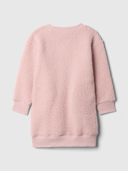 GAP Baby Sherpa Sweatkleid mit Logo