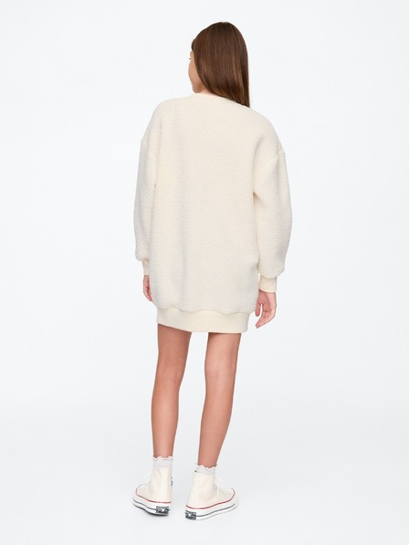 GAP Kinder-Oversize-Sherpa-Kleid mit Logo GAP