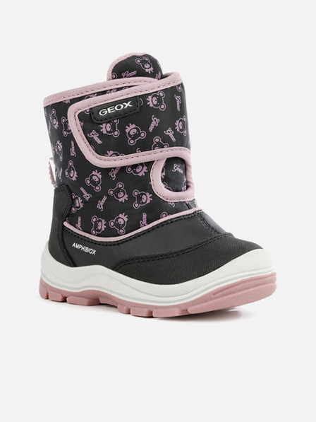 Geox Schwarze Mädchen-Stiefeletten Geox Flanfil ABX