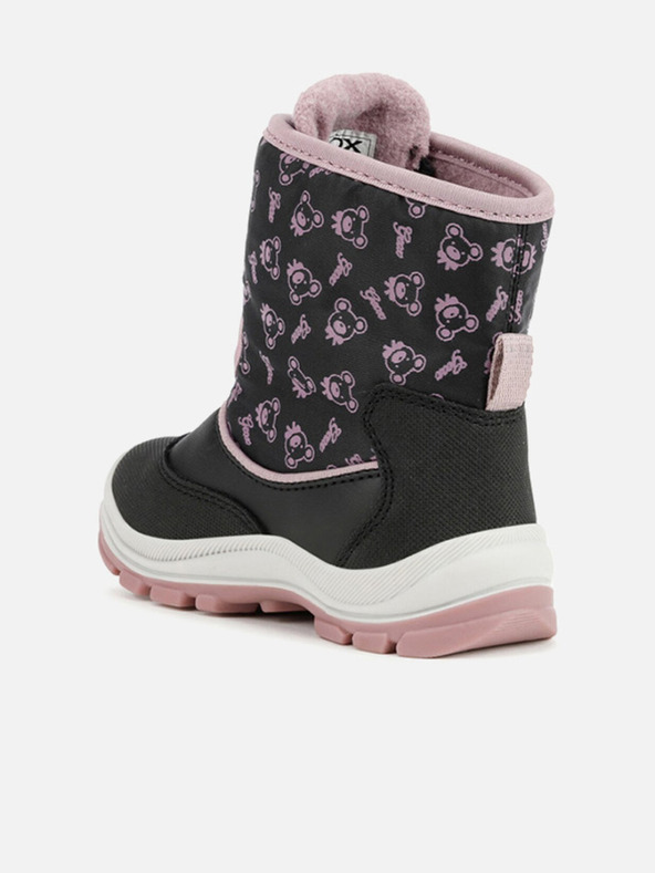 Geox Schwarze Mädchen-Stiefeletten Geox Flanfil ABX