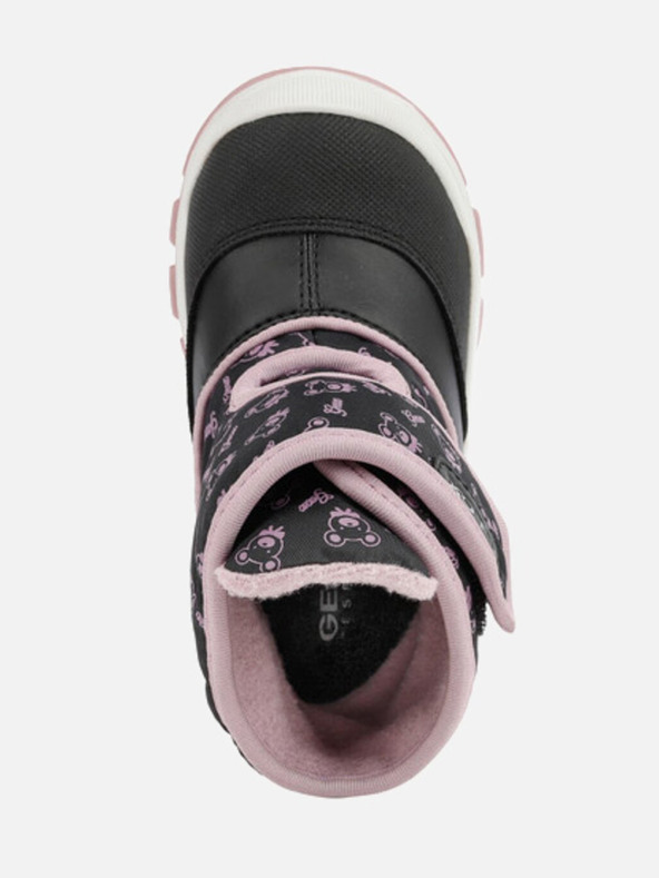 Geox Schwarze Mädchen-Stiefeletten Geox Flanfil ABX