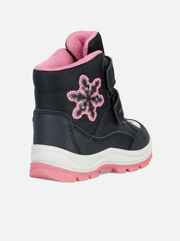 Geox Schwarze Mädchen-Stiefeletten Geox Flanfil ABX