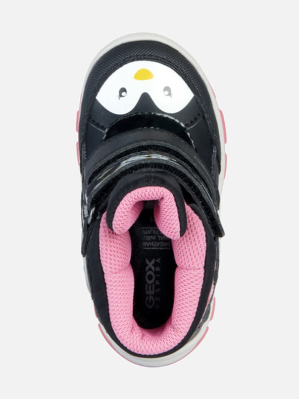 Geox Schwarze Mädchen-Stiefeletten Geox Flanfil ABX