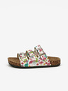 Lee Cooper Weiße gemusterte Mädchen-Pantoffeln Lee Cooper