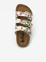 Lee Cooper Weiße gemusterte Mädchen-Pantoffeln Lee Cooper