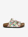 Lee Cooper Weiße gemusterte Mädchen-Pantoffeln Lee Cooper