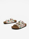 Lee Cooper Weiße gemusterte Mädchen-Pantoffeln Lee Cooper