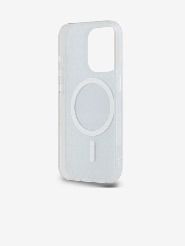 DKNY PC/TPU Wiederholungsmuster Tonal Stripe Magsafe Schutzhülle für iPhone 15 Pro Blau DKNY