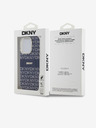 DKNY PC/TPU Wiederholungsmuster Tonal Stripe Magsafe Schutzhülle für iPhone 15 Pro Blau DKNY