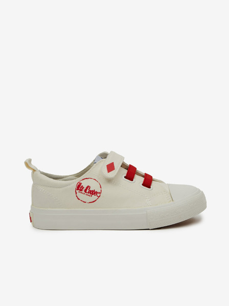 Lee Cooper Rote und cremefarbene Kinder-Turnschuhe Lee Cooper