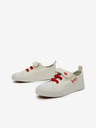 Lee Cooper Rote und cremefarbene Kinder-Turnschuhe Lee Cooper