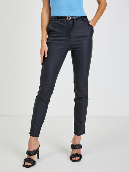 Orsay Schwarze Damenhose mit Gürtel ORSAY