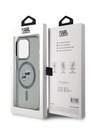 Karl Lagerfeld Karl Lagerfeld IML K&CH Köpfe Metallrahmen MagSafe Back Cover für iPhone 15 Pro Max Schwarz