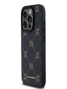 Karl Lagerfeld PU Karl Heads Pattern Magsafe Back Cover für iPhone 15 Pro Max Schwarz Karl Lagerfeld