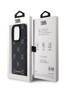 Karl Lagerfeld PU Karl Heads Pattern Magsafe Back Cover für iPhone 15 Pro Max Schwarz Karl Lagerfeld